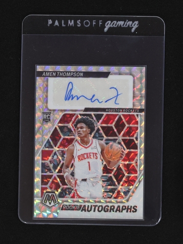 2023-24 Panini Mosaic #RA-AMN Amen Thompson Rookie Autographs — front