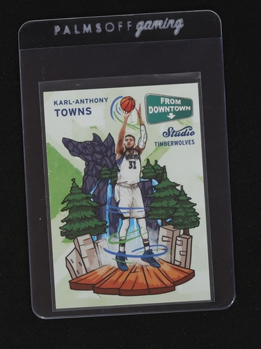 2016-17 Panini Studio #FD3 Karl-Anthony Towns From Downtown — front