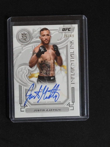 2024 Topps Royalty UFC Influential Ink #IIA-JGE Justin Gaethje — front