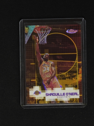 2000 Topps Finest #LAL-C1 Shaquille O'Neal — front