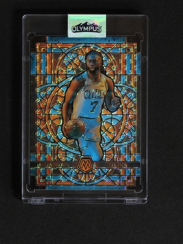 2024-25 Panini Mosaic Stained Glass #7 Jaylen Brown — front