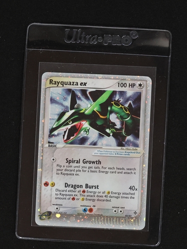2003 EX Dragon #97 Rayquaza ex — front