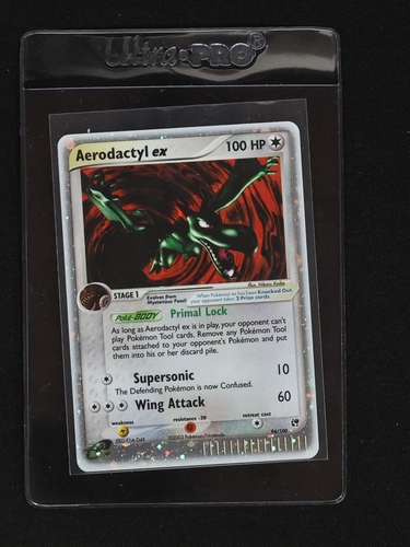 2003 Pokémon EX Sandstorm #94 Aerodactyl ex — front