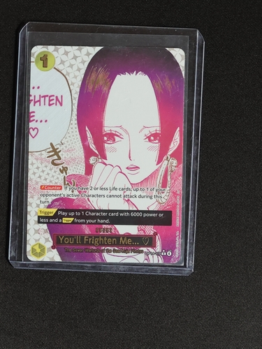 2026 One Piece CCG OP14-118 You'll Frighten Me... Boa Hancock — front