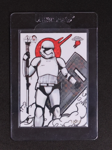 2025 Topps Chrome Star Wars Galactic Graffiti #GG-18 Stormtrooper — front