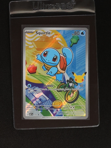 2026 Pokémon #039 Squirtle First Partner Illustration Rare Promo — front