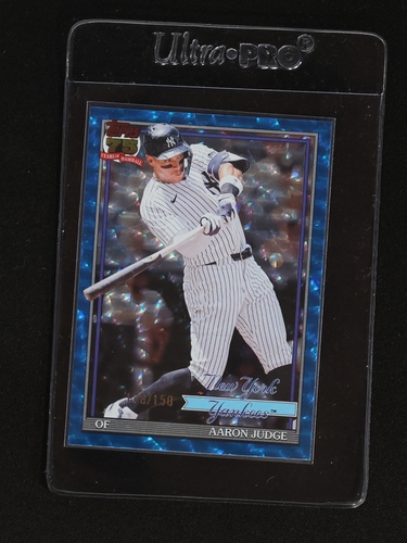 2026 Topps Series 1 #T91-34 Aaron Judge Crackle Foil — front