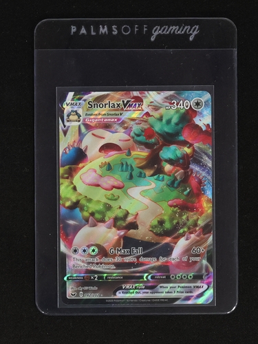 2020 Pokémon TCG Sword & Shield Snorlax VMAX #142 — front