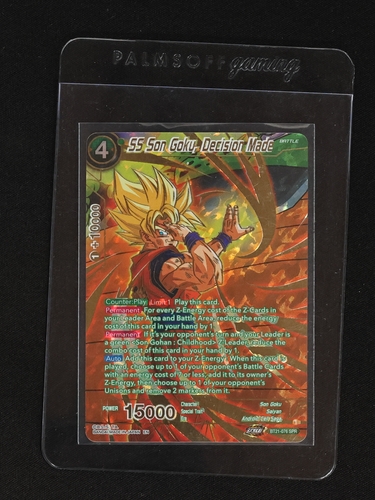 Dragon Ball Super Card Game SS Son Goku, Decision Made BT21-076 — front