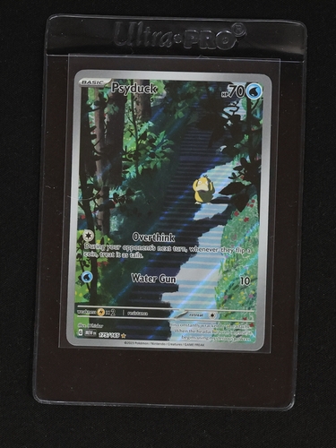 2023 Pokémon Scarlet & Violet 151 #175 Psyduck Illustration Rare Full Art Holo — front