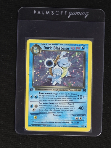 1999 Pokémon Team Rocket #3 Dark Blastoise — front