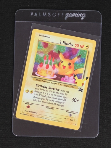 2021 Pokémon Celebrations #24 Birthday Pikachu — front