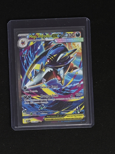 2014 Pokémon XY Phantom Forces #127 Mega Sharpedo EX — front