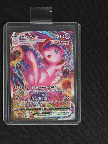 2021 Pokémon TCG Fusion Strike #114 Mew VMAX — front