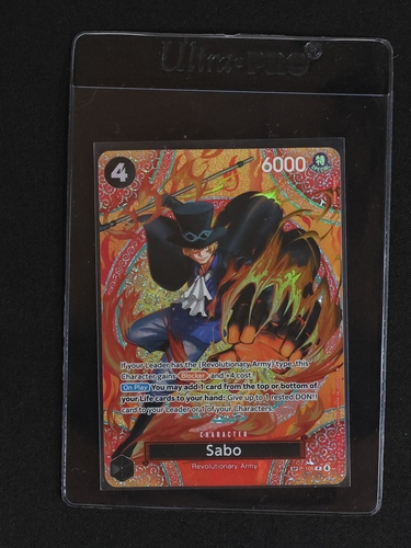One Piece TCG P-105 Sabo SP Adventure on Kami's Island — front