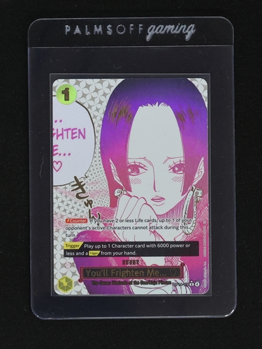 One Piece Card Game OP14-118 You'll Frighten Me... Boa Hancock — front