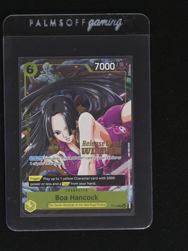 One Piece TCG OP-15 #P-115 Boa Hancock Release Event Winner — front
