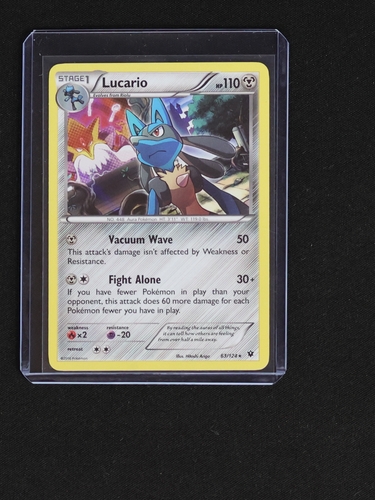 2016 Pokémon TCG XY Fates Collide #63 Lucario — front