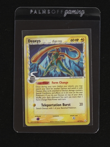 2006 Pokémon Holon Phantoms #6 Deoxys (Delta Species - Speed Forme) — front