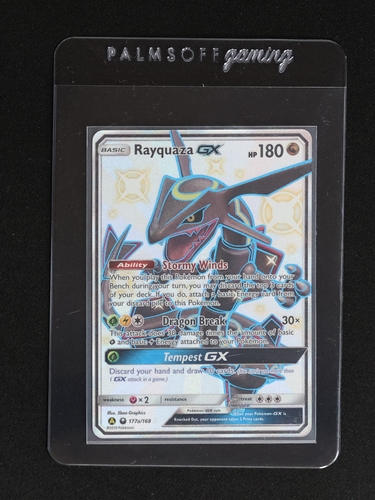 2019 Pokémon #177a Rayquaza GX — front