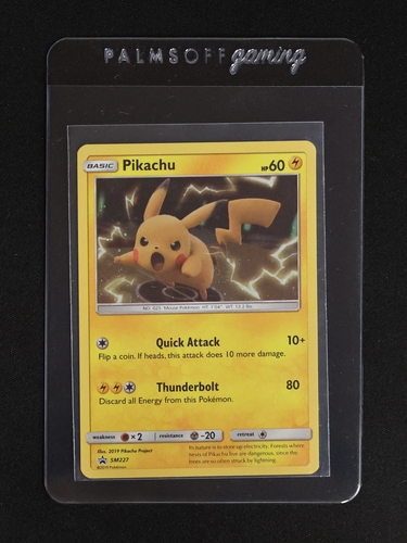2019 Pokémon SM Black Star Promo #SM227 Pikachu — front