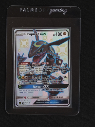 2019 Pokémon #177a Rayquaza GX — front