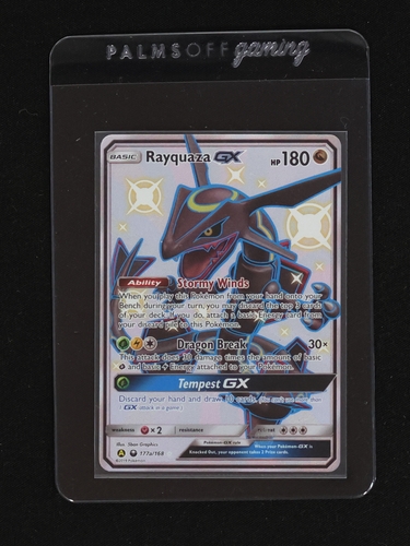 2018 Pokémon #177a/168 Rayquaza GX — front