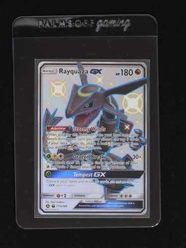 2019 Pokémon #177a Rayquaza GX — front