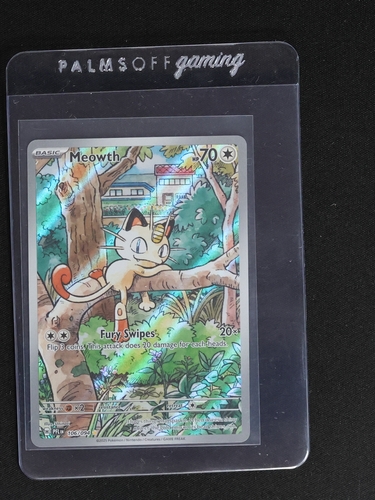 2025 Pokémon Meowth #106 Illustration Rare Phantasmal Flames — front