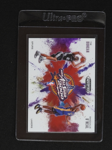 2024-25 Panini Prizm Black Tim Duncan / Shaquille O'Neal Color Blast — front