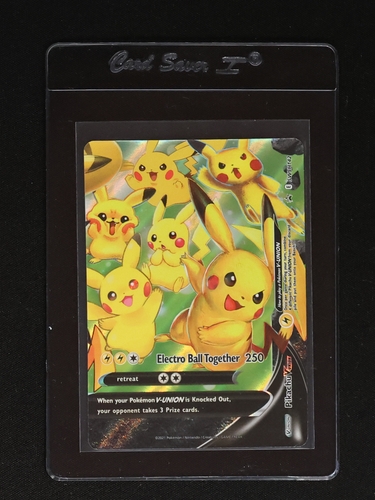 2021 Pokémon Black Star Promo #SWSH142 Pikachu V-Union — front