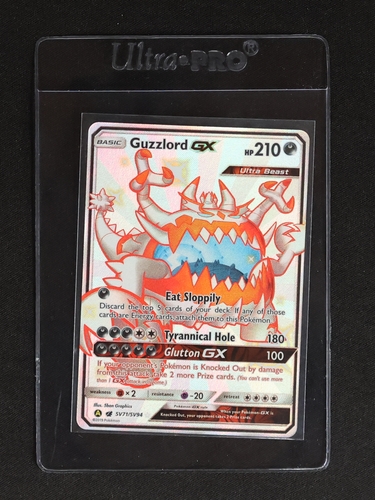 2019 Pokémon Hidden Fates #SV71 Guzzlord GX — front