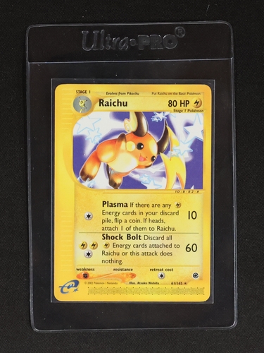 2002 Expedition Base Set #61 Raichu — front