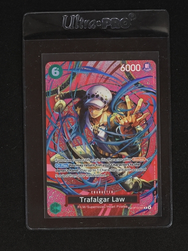 Trafalgar Law OP13-031 FILM/Supernovas/Heart Pirates SP Foil 6000 Blocker — front