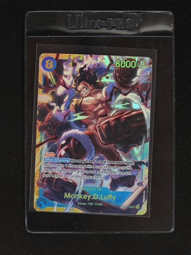 2023 One Piece Card Game OP11-118 Monkey D. Luffy A Fist of Divine Speed Foil — front